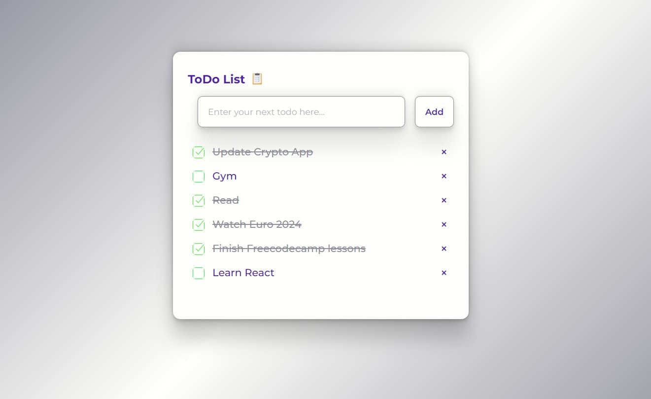 ToDo List App